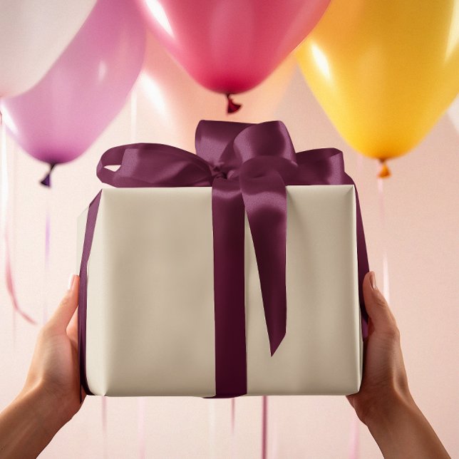 Tidsfri - Papper för Cream Tan Wrapping Presentpapper (Skapare uppladdad)