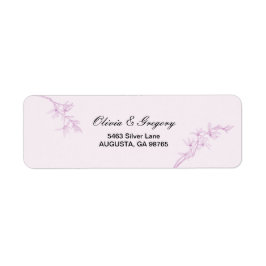 Tidsfria returadresser för nedre Bröllop Returadress Etikett