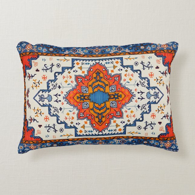 Tidsfrist: Heritage Boho Moroccan Art Prydnadskudde (Framsidan)