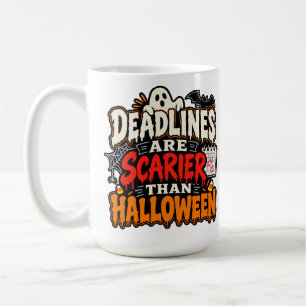 Tidsfrister Är Räddare Än Halloween 15 oz Mugg