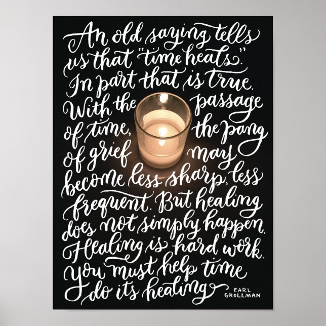Tidsfrister Hand-lettered Art Poster (Framsidan)