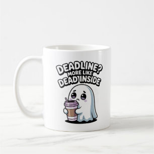 Tidsgräns? Mer som Död Inuti Kawaii Spöke Kaffemugg