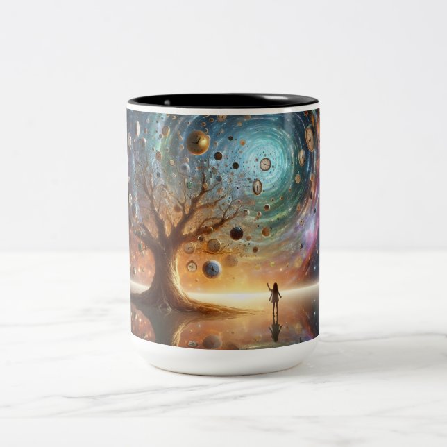 Tidshållargrova Två-Tonad Mugg (Center)