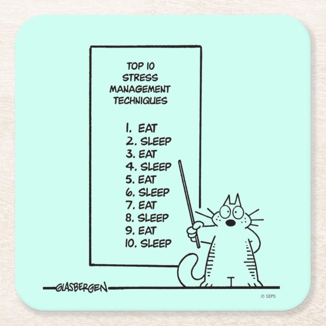 Tidshantering Underlägg Papper Kvadrat (Framsidan)