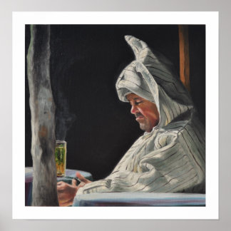 Tidsinnehavare - teckningsutskrift poster