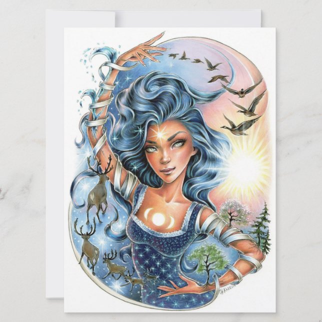 Tidsinställd fantasi-säsonger för kvinnliga konstk (Framsida)