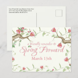 Tidsinställd påminnelse för sommartid - vykort