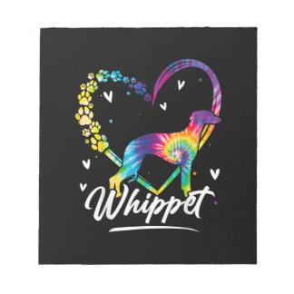 Tidsinställd titel Dye Rainbow Hund älskare Gift T Anteckningsblock