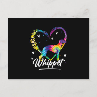 Tidsinställd titel Dye Rainbow Hund älskare Gift T Helg Vykort