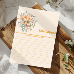 Tidskapsel baby shower spel