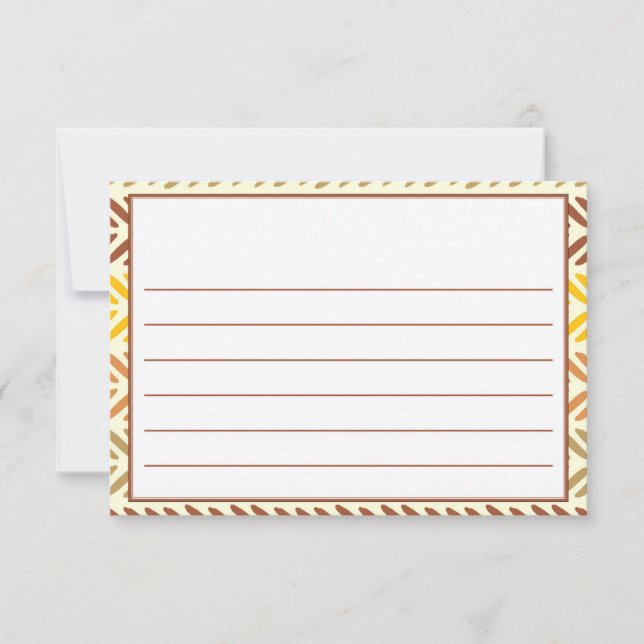 Tidskapsel Boho Rainbow Woodland Birthday Anteckningskort (Framsida)