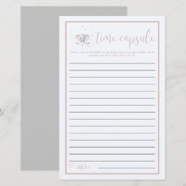 Tidskapsel Elephant Baby Shower-spel