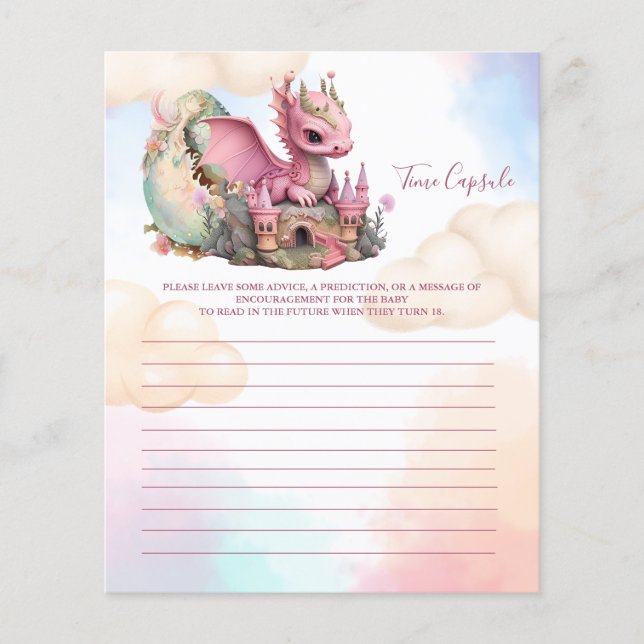 Tidskapsel för babyvisningsspel (Framsida)