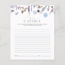 Tidskapskapsel Dusty Blue Wildblomma Shower Game