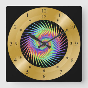 Tidsklocka Maskin ~ Spiral Vortex ~ Tidsvarvning ~ Fyrkantig Klocka