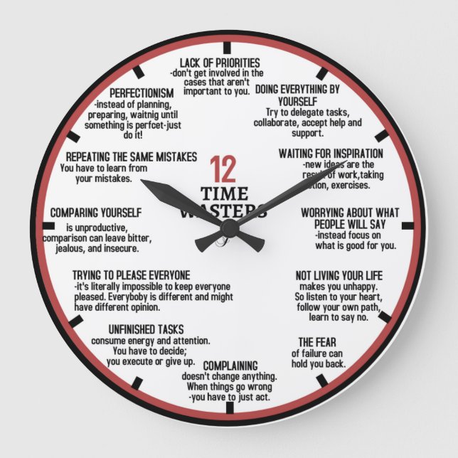 Tidskrävlare Stor Klocka (Framsida)