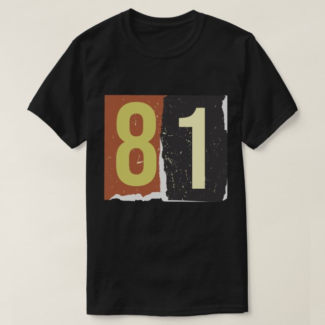Tidskrift Nummer Losesumma 81 T Shirt (Design framsida)