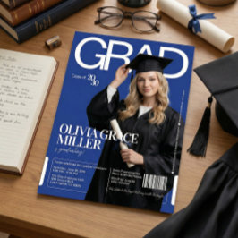 Tidskrift Omslag Chic Avslutningsfest med Foto Inbjudningar