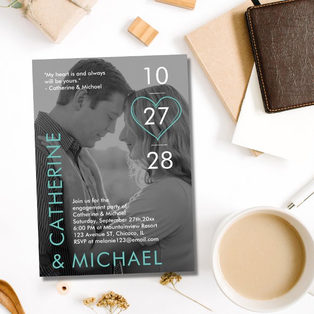 Tidskrift Omslag Mörkt Foto Modern Minimalistisk G Inbjudningar (Skapare uppladdad)