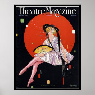 Tidskriften 1921 för den KRW-vintageteatern täcker Poster