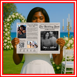 Tidslinje för Bröllopsprogrammet Modern Bröllop Kort