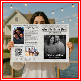 Tidslinje för Bröllopsprogrammet Vintage bröllop Kort