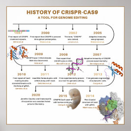Tidslinje för CRISPR-historik Poster