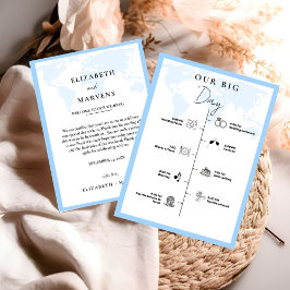 Tidslinje för händelser för målresans bröllopsdag program