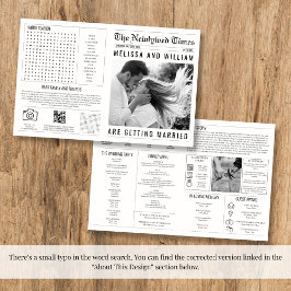 Tidslinje för informationsgrafik för Bröllopsprogr Kort