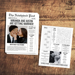 Tidslinje för tidslinje - Bröllopsprogrammet Stil Reklamblad