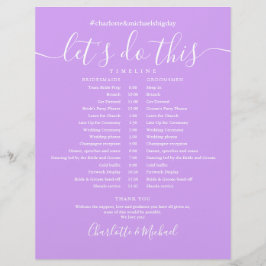 Tidslinje för tidslinjen Lavender Lilac Modern Brö