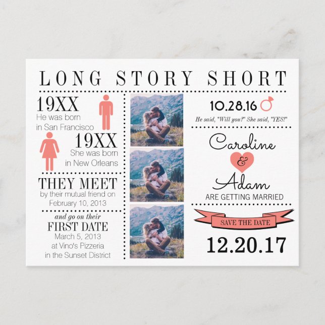 Tidslinje i Coral Spara datumpostkortet Meddelande Vykort (Framsida)