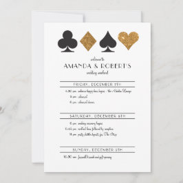 Tidslinjen för inbjudan till Las Vegas-bröllopet G