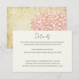 Tidslinjeordning för evenemangshöljet Heart Löv Tr Inbjudningar