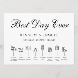 Tidslinjeprogram för Barn-Bröllopsdag Program