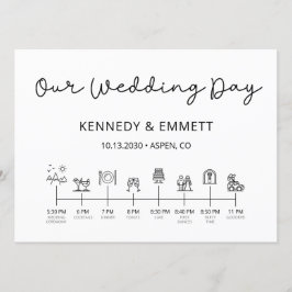 Tidslinjeprogram för bergsberg-Bröllopsdag Program