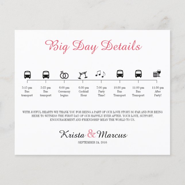 Tidslinjeprogram för ikonen Bröllop (Framsida)