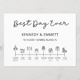 Tidslinjeprogram för kyrkans Bröllopsdag Program