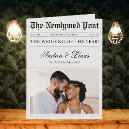 Tidslinjeprogram för stor Bröllop-mapp Kort