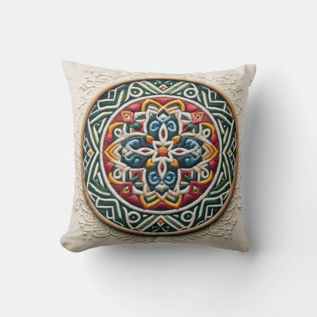 Tidslös broderiy #3 kudde (Framsida)