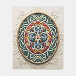 Tidslös broderiy #4 fleecefilt