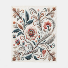 Tidslös broderiy #6 fleecefilt