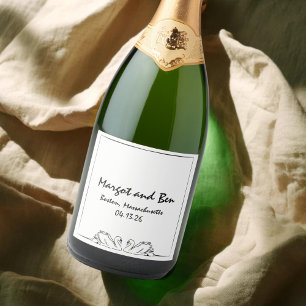 Tidslös handskriven Champagne för Chicen Svan Bröl