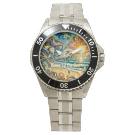 Tidslösa reflektioner: Surreal kustlandning Armbandsur