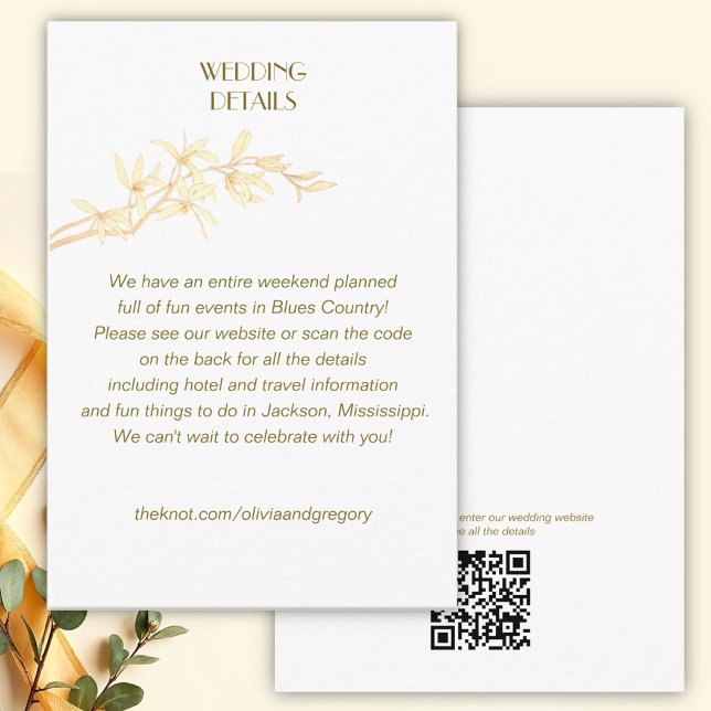 Tidslöst visitkort för information om blanka Bröll Tilläggskort (Skapare uppladdad)