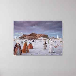 Tidsmaskerad: En Surreal Barock Dröm Canvastryck