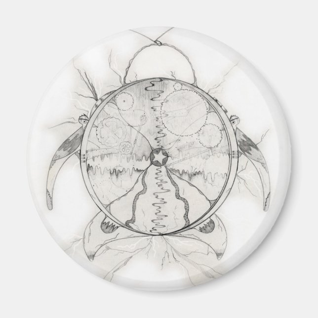 Tidsmaskin Magnet (Framsidan)