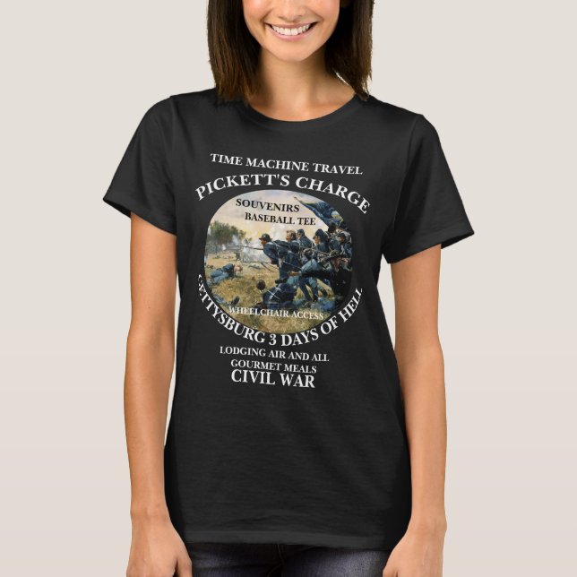 TIDSMASKIN RESA SLAGET VID GETTYSBURG T SHIRT (Framsida)