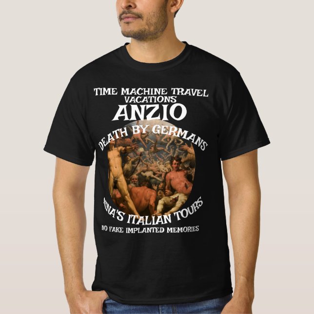TIDSMASKIN RESOR ANZIO KRIG DÖD T SHIRT (Framsida)