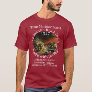 TIDSMASKIN RESOR LONDON 1347 SVARTA DÖDEN T SHIRT